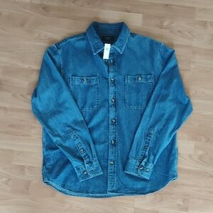 Banana Republic Men's Denim Indigo Button Down Shirt